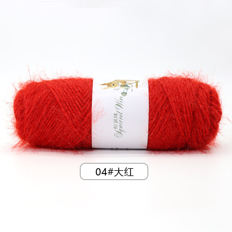 Soft squirrel velvet yarn 75g/pcs - JAMIT Knitting Machine
